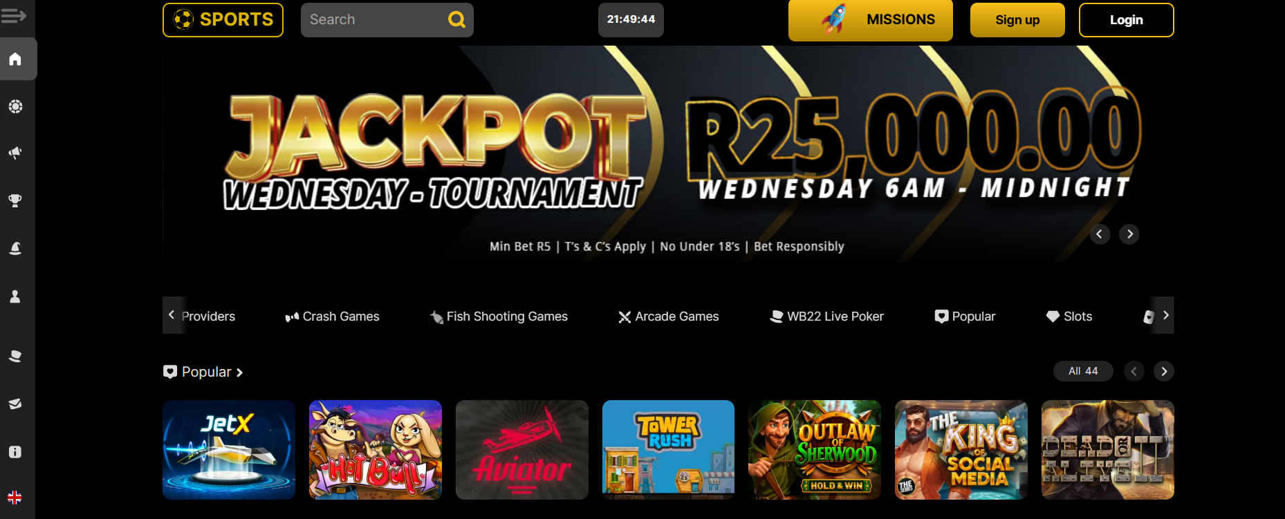 WanejoBet Casino Games